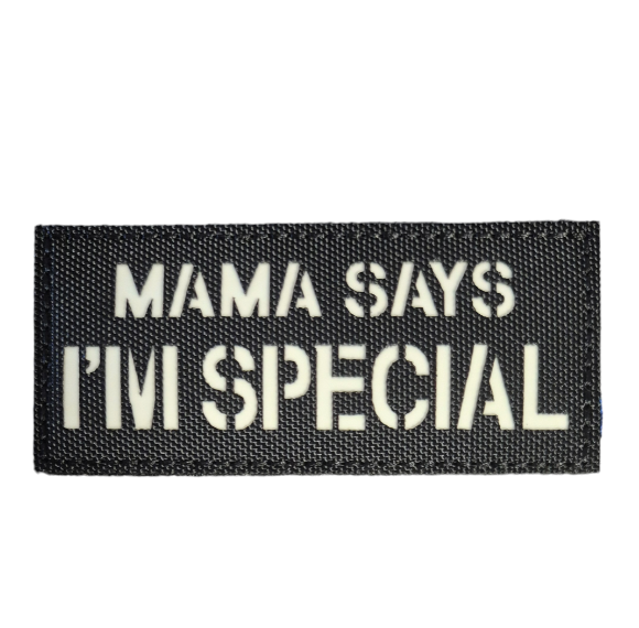 PARCHE MAMA SAYS I´M SPECIAL BRILLA EN LA OSCURIDAD