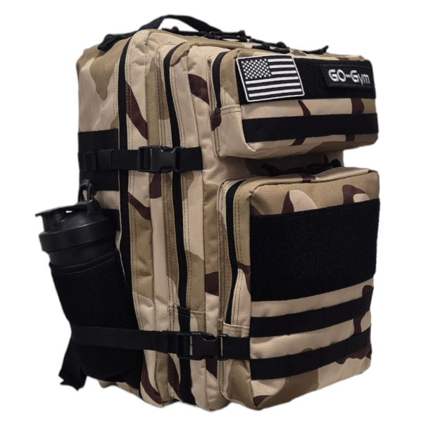 MOCHILA TÁCTICA DESERT CAMO 45L